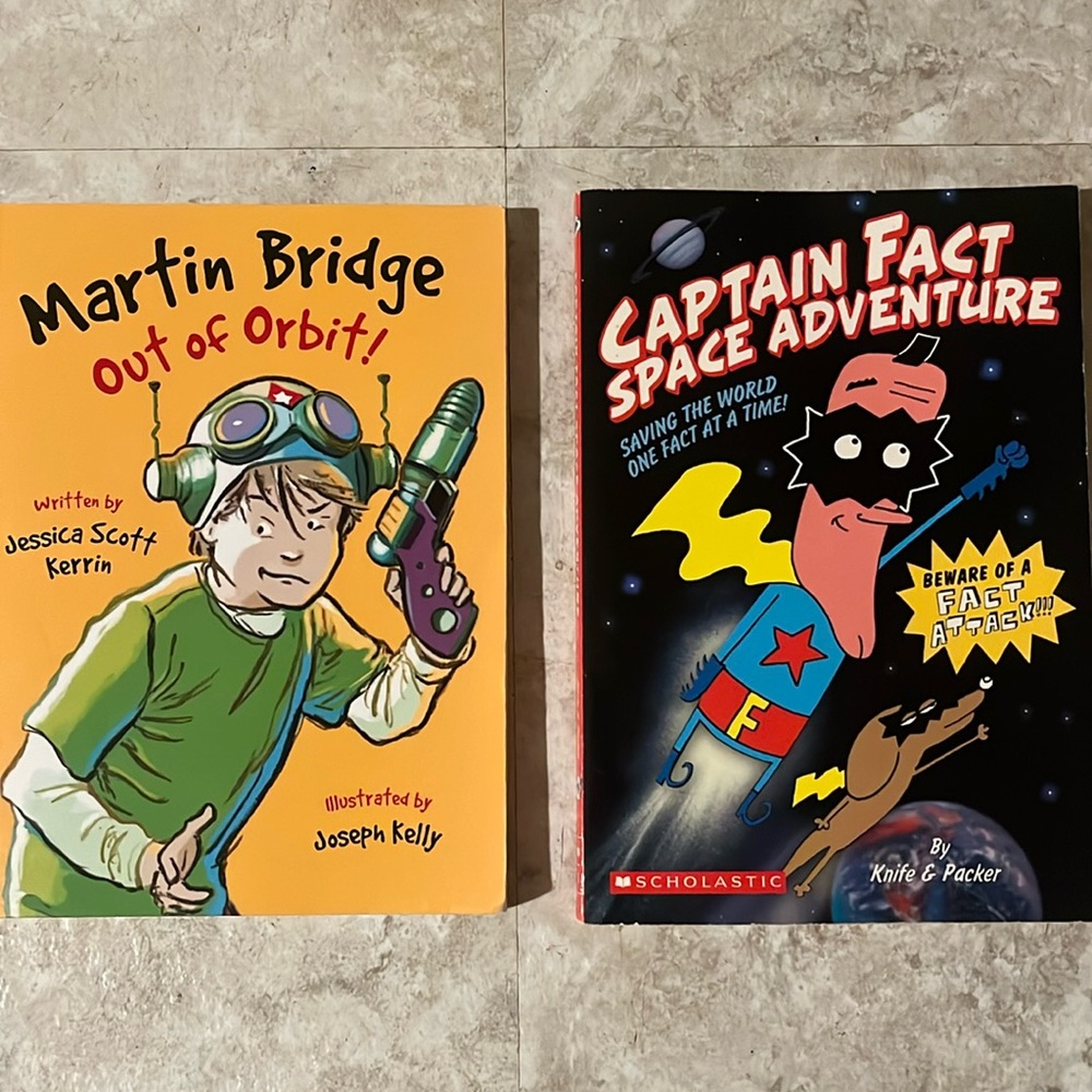 Two Pack paperback chapter book/ comic book